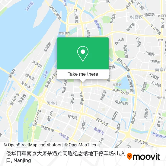 侵华日军南京大屠杀遇难同胞纪念馆地下停车场-出入口 map