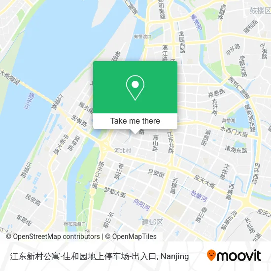 江东新村公寓·佳和园地上停车场-出入口 map
