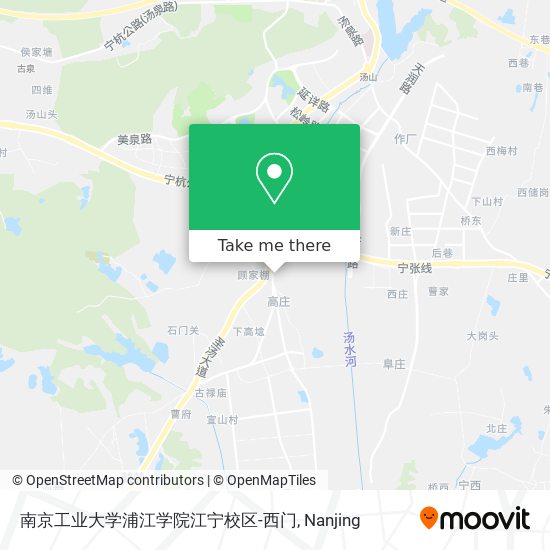 南京工业大学浦江学院江宁校区-西门 map