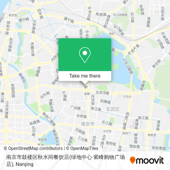 南京市鼓楼区秋水间餐饮店(绿地中心·紫峰购物广场店) map