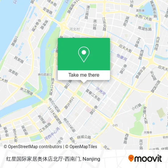 红星国际家居奥体店北厅-西南门 map