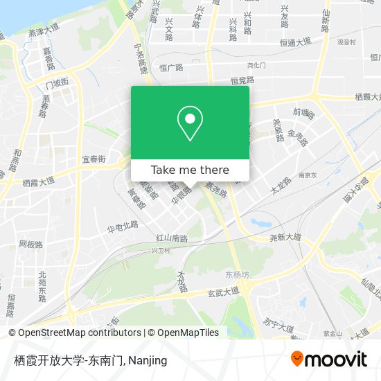 栖霞开放大学-东南门 map