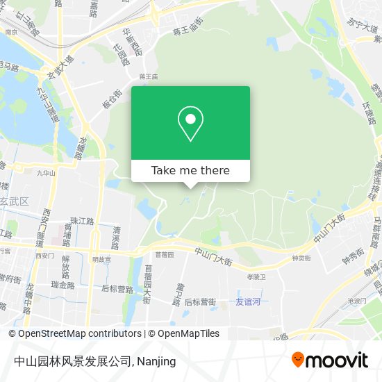 中山园林风景发展公司 map