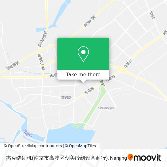 杰克缝纫机(南京市高淳区创美缝纫设备商行) map