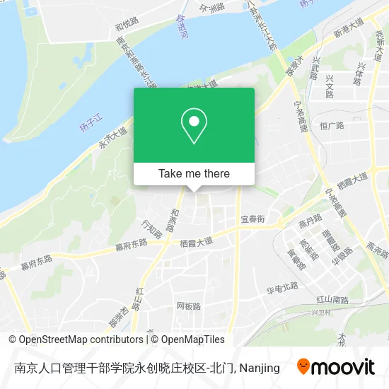 南京人口管理干部学院永创晓庄校区-北门 map