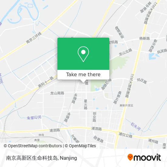 南京高新区生命科技岛 map