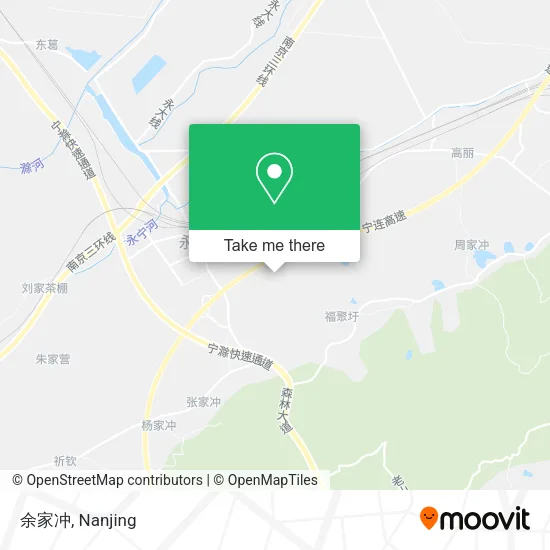 余家冲 map