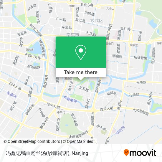冯鑫记鸭血粉丝汤(钞库街店) map
