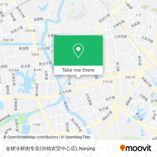 金锣冷鲜肉专卖(供销农贸中心店) map