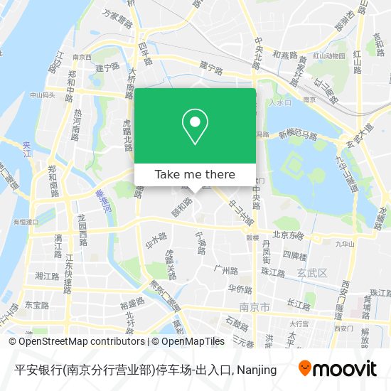 平安银行(南京分行营业部)停车场-出入口 map