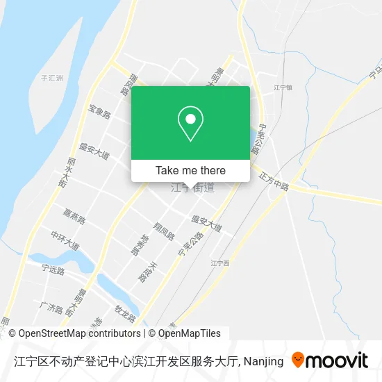 江宁区不动产登记中心滨江开发区服务大厅 map