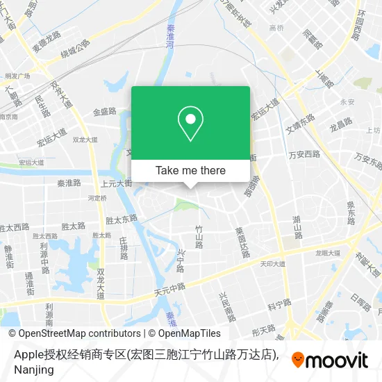 Apple授权经销商专区(宏图三胞江宁竹山路万达店) map
