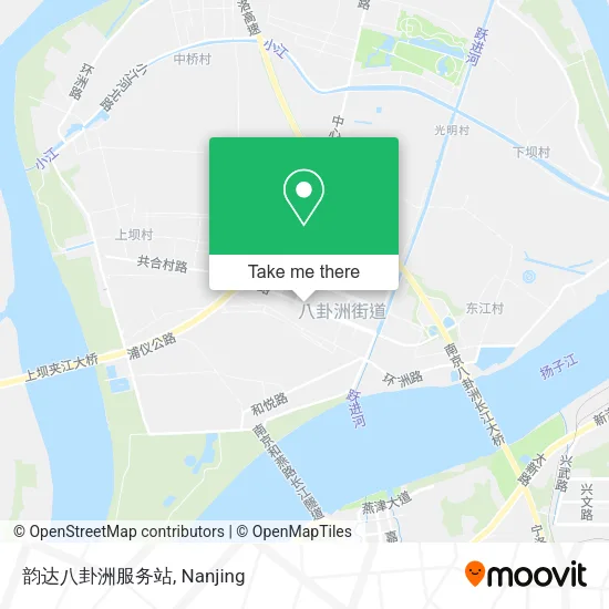 韵达八卦洲服务站 map