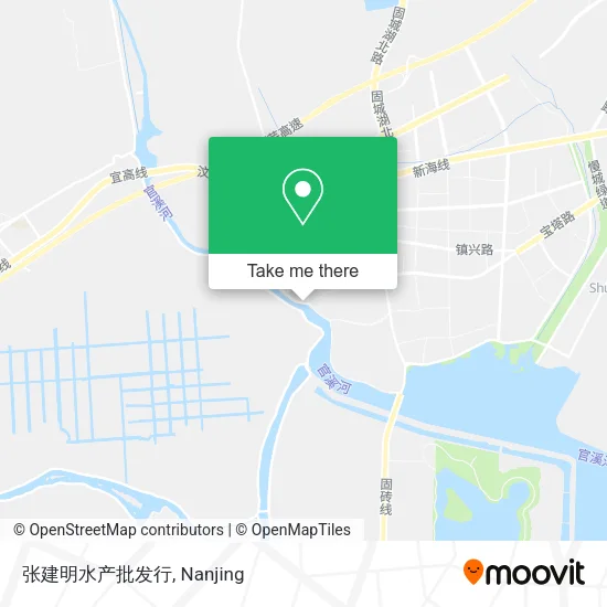 张建明水产批发行 map