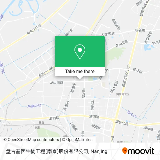 盘古基因生物工程(南京)股份有限公司 map