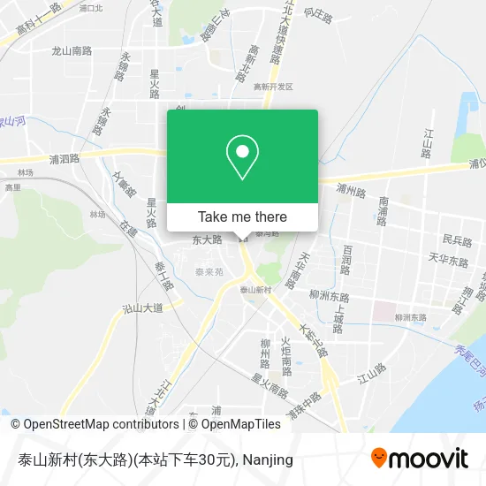 泰山新村(东大路)(本站下车30元) map