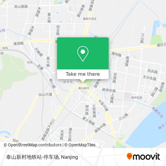 泰山新村地铁站-停车场 map