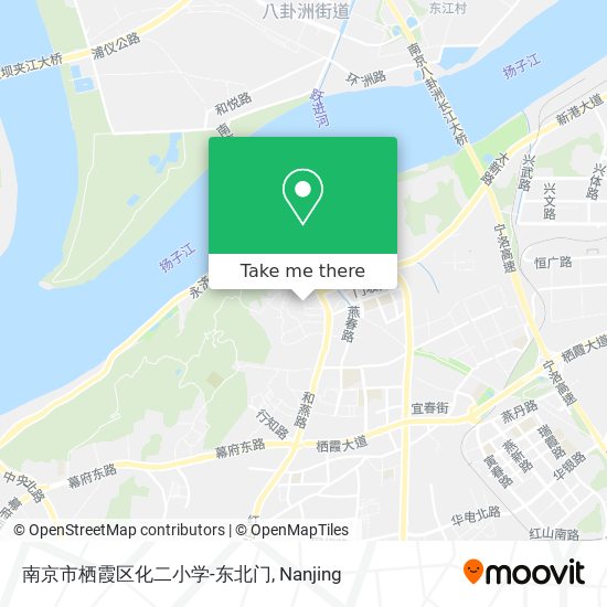 南京市栖霞区化二小学-东北门 map