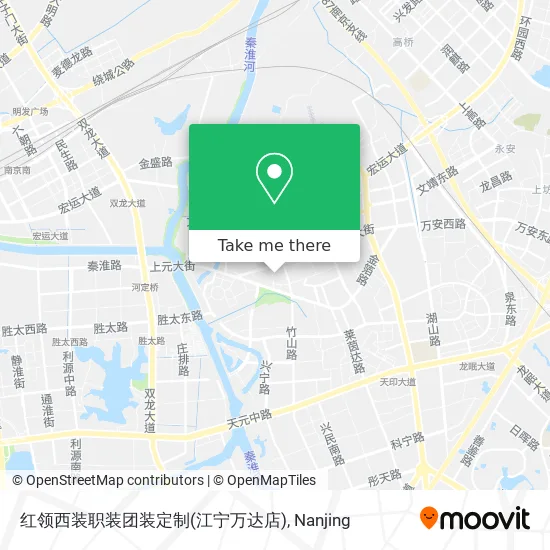 红领西装职装团装定制(江宁万达店) map
