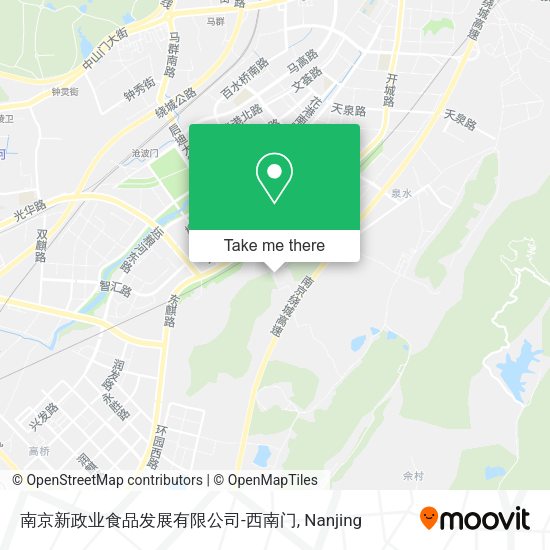 南京新政业食品发展有限公司-西南门 map