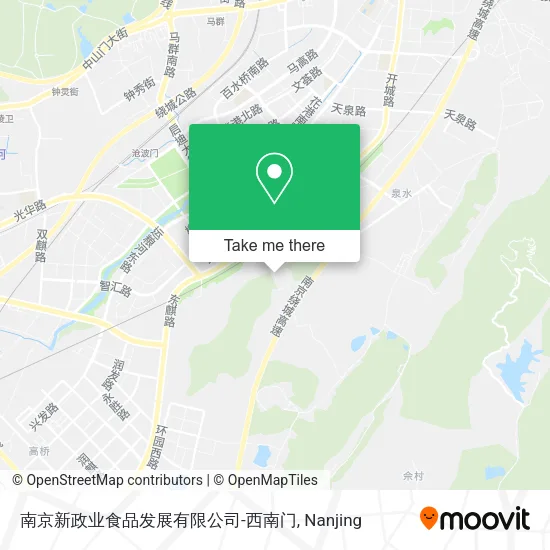 南京新政业食品发展有限公司-西南门 map