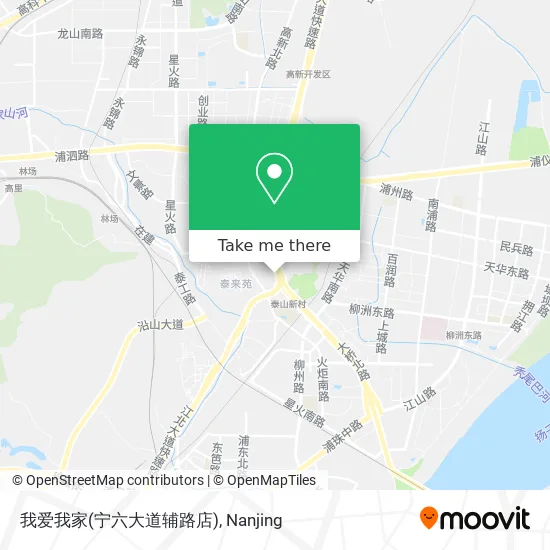 我爱我家(宁六大道辅路店) map