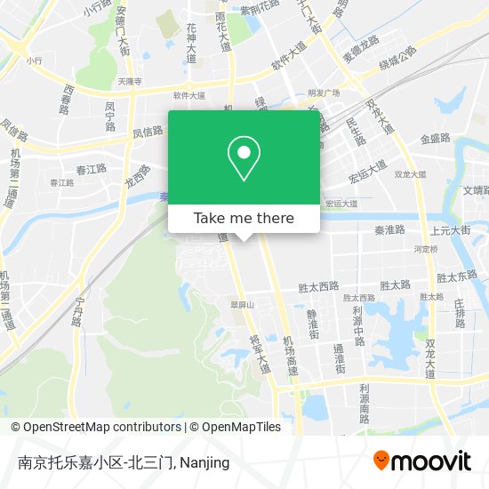 南京托乐嘉小区-北三门 map
