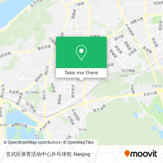 玄武区体育活动中心乒乓球馆 map