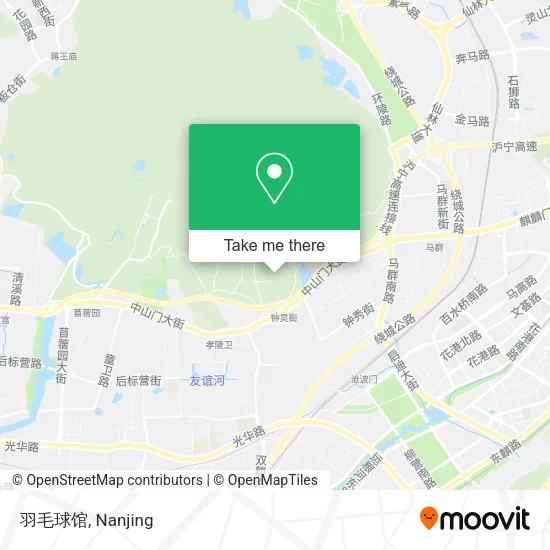 羽毛球馆 map