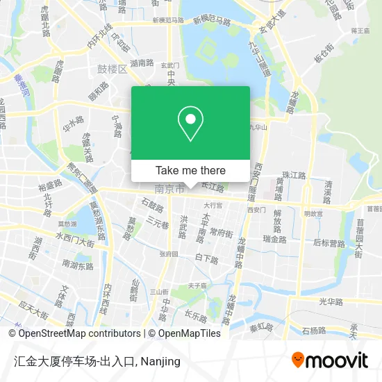 汇金大厦停车场-出入口 map