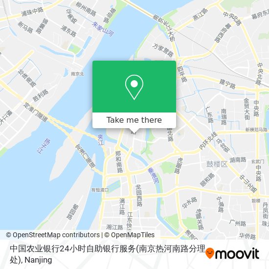 中国农业银行24小时自助银行服务(南京热河南路分理处) map