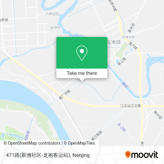471路(新洲社区-龙袍客运站) map