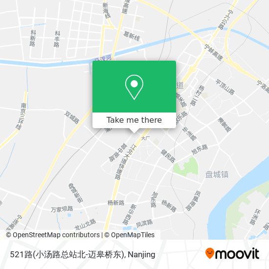 521路(小汤路总站北-迈皋桥东) map