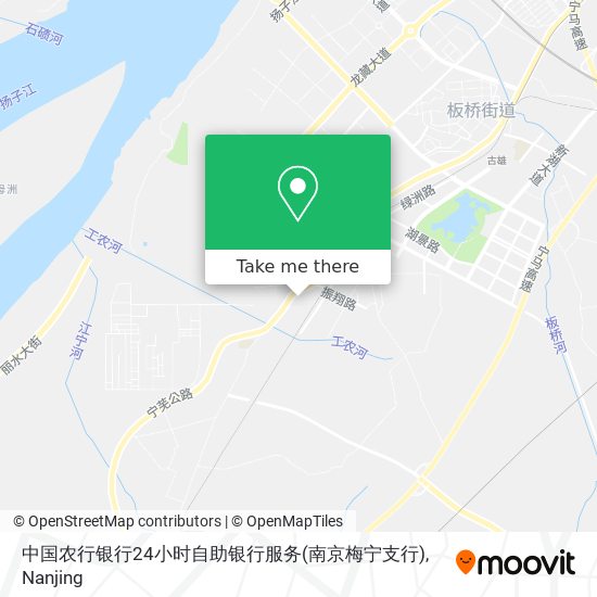 中国农行银行24小时自助银行服务(南京梅宁支行) map