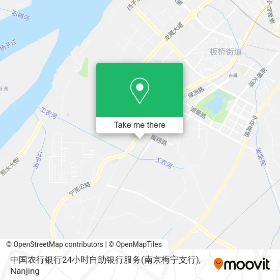 中国农行银行24小时自助银行服务(南京梅宁支行) map