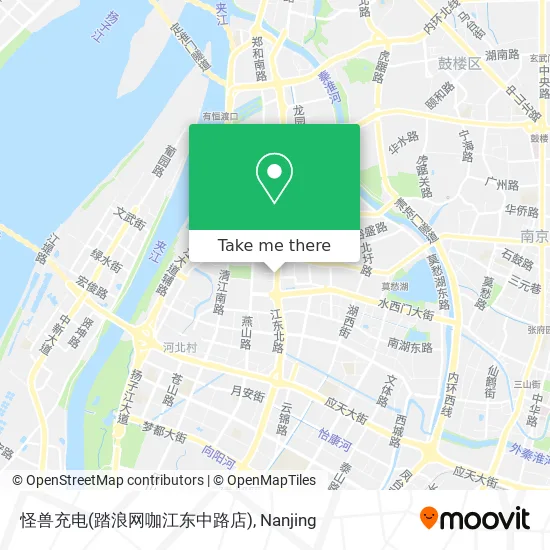 怪兽充电(踏浪网咖江东中路店) map