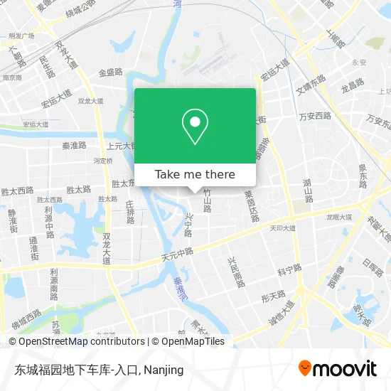 东城福园地下车库-入口 map