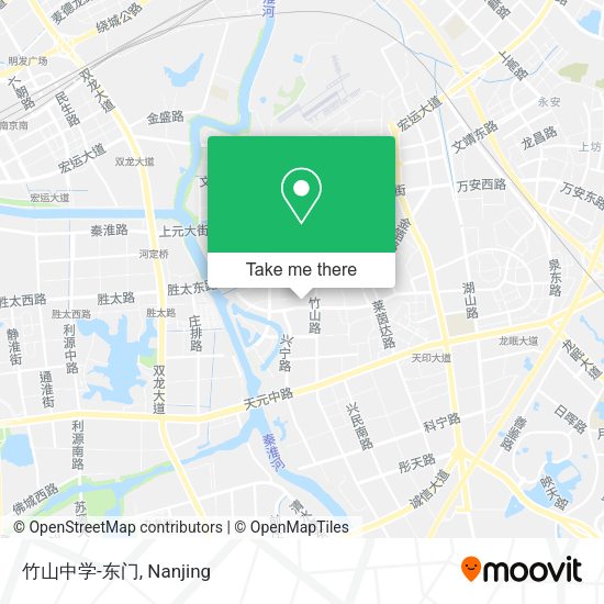 竹山中学-东门 map