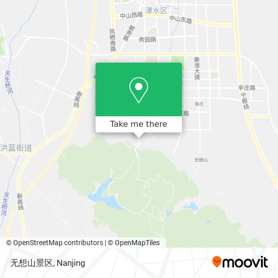 无想山景区 map
