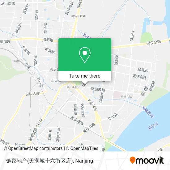 链家地产(天润城十六街区店) map