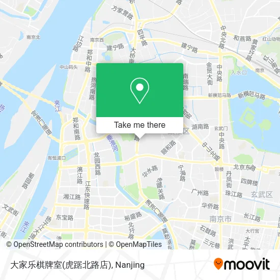大家乐棋牌室(虎踞北路店) map