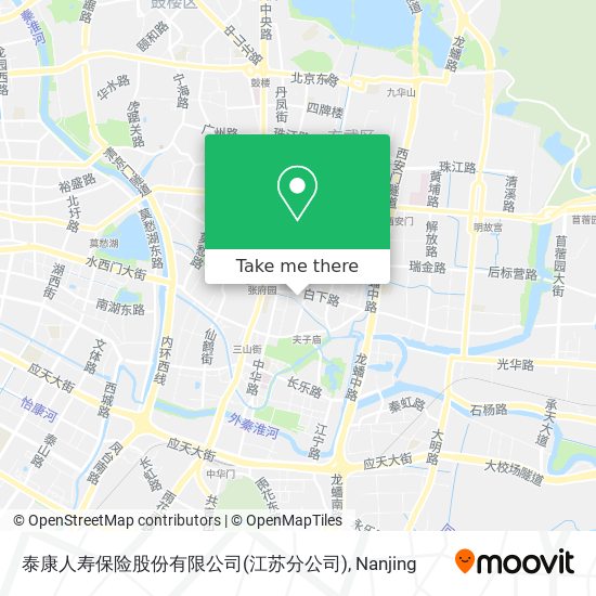 泰康人寿保险股份有限公司(江苏分公司) map