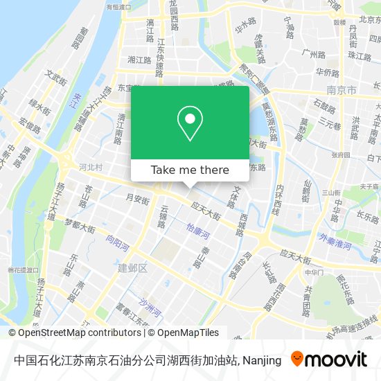 中国石化江苏南京石油分公司湖西街加油站 map