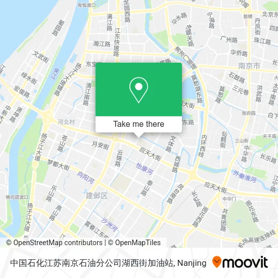 中国石化江苏南京石油分公司湖西街加油站 map