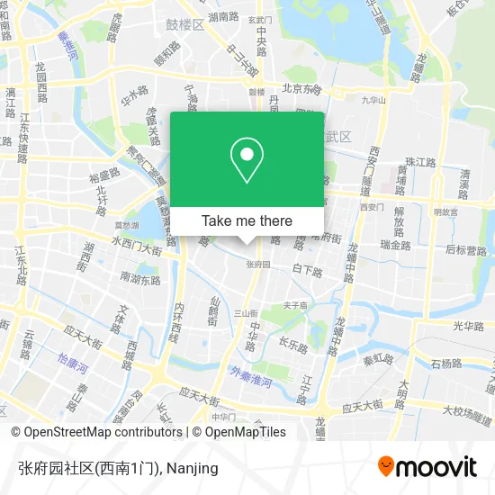 张府园社区(西南1门) map