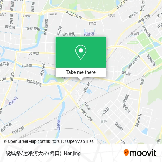 绕城路/运粮河大桥(路口) map