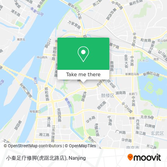 小秦足疗修脚(虎踞北路店) map