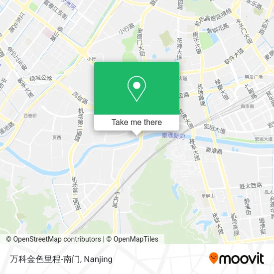 万科金色里程-南门 map