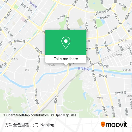 万科金色里程-北门 map