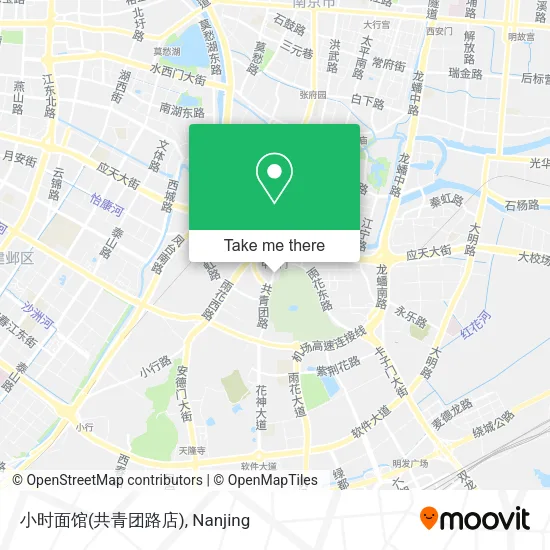 小时面馆(共青团路店) map